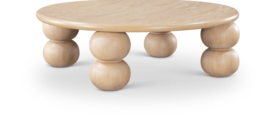 Kelvin Solid Wood And Oak Veneer Coffee Table - Natural