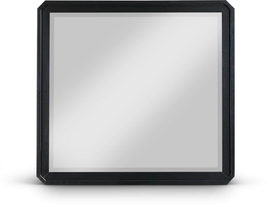 Parker Ash Veneer Framed Mirror - Black