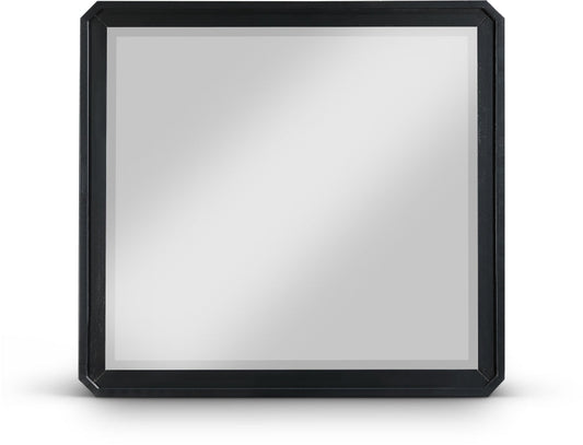 Parker Ash Veneer Framed Mirror - Black