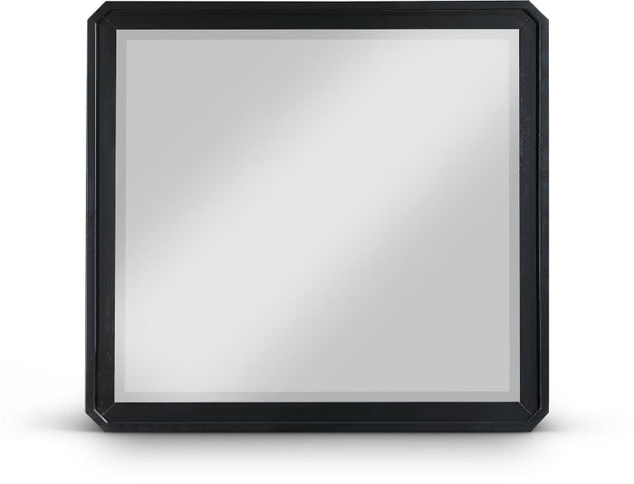 Parker Ash Veneer Framed Mirror - Black