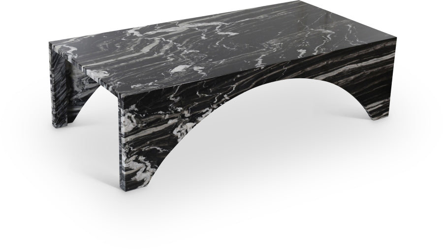 Palermo Genuine Marble Coffee Table - Black