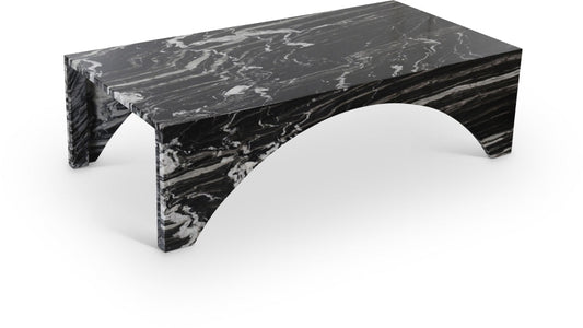 Palermo Genuine Marble Coffee Table - Black