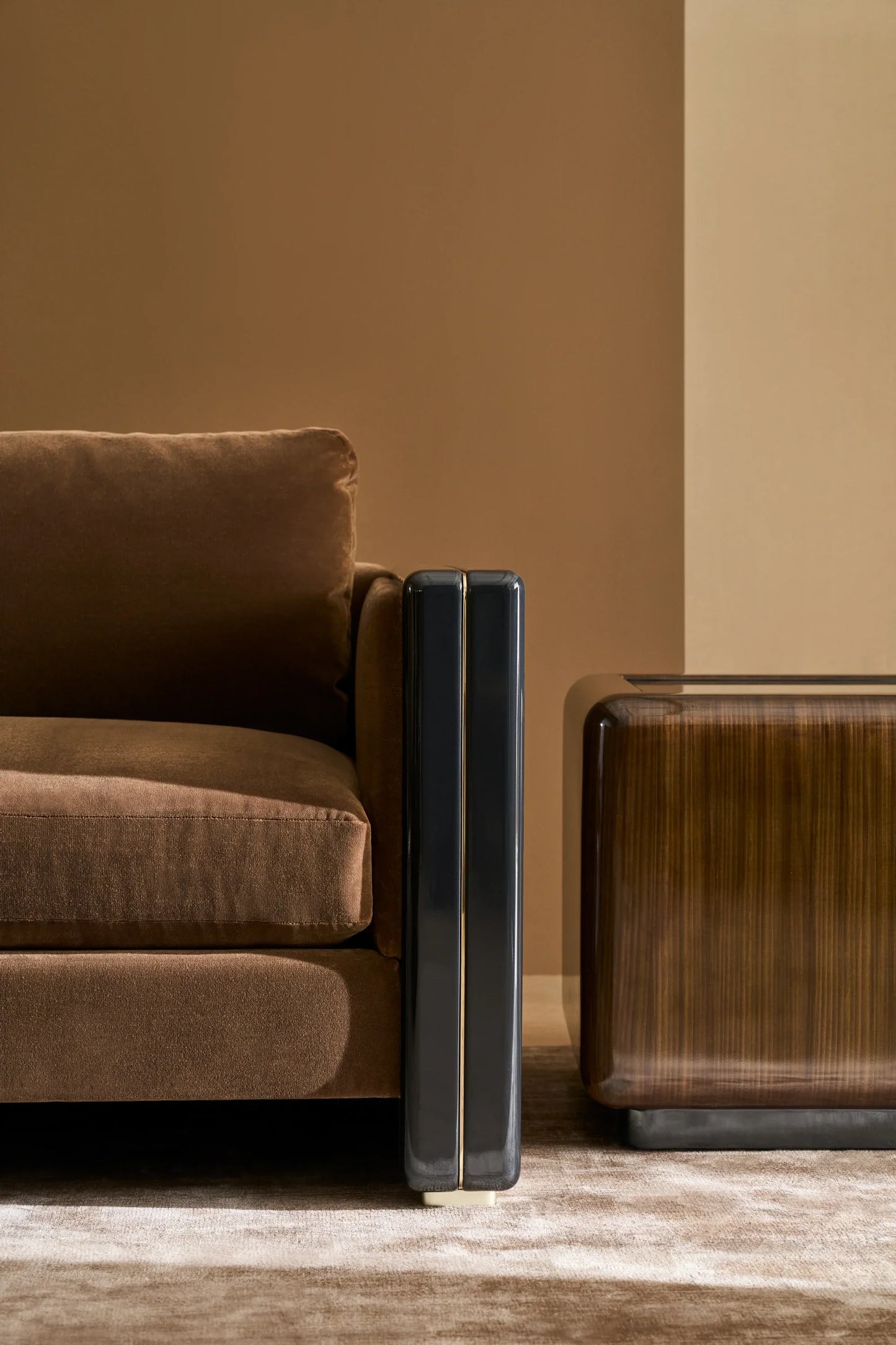 Gelee Square Accent Table - Caramello