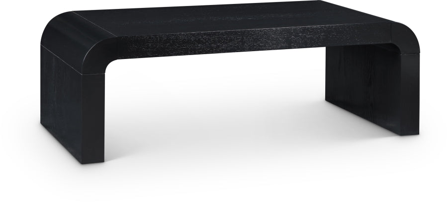 Toulon Oak Veneer Coffee Table - Black