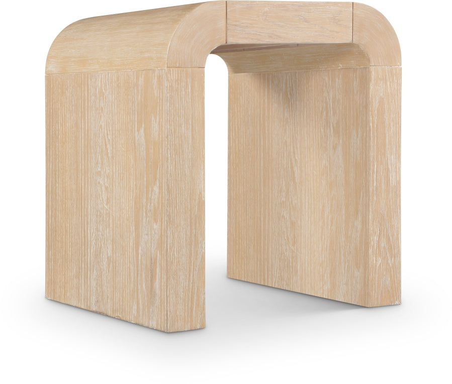 Toulon Oak Veneer End / Side Table - Natural