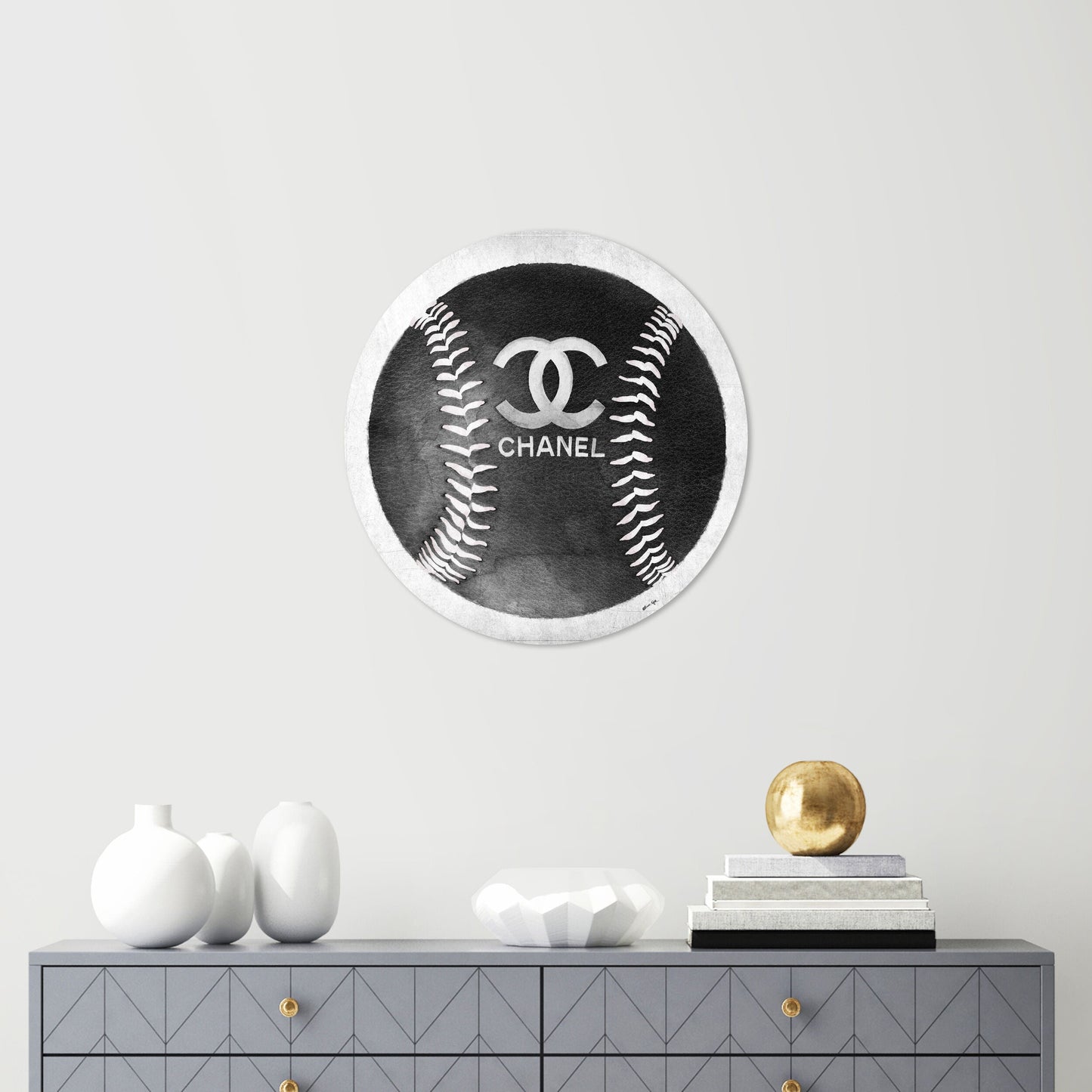 Fashion Baseball - Round Acrylic Art