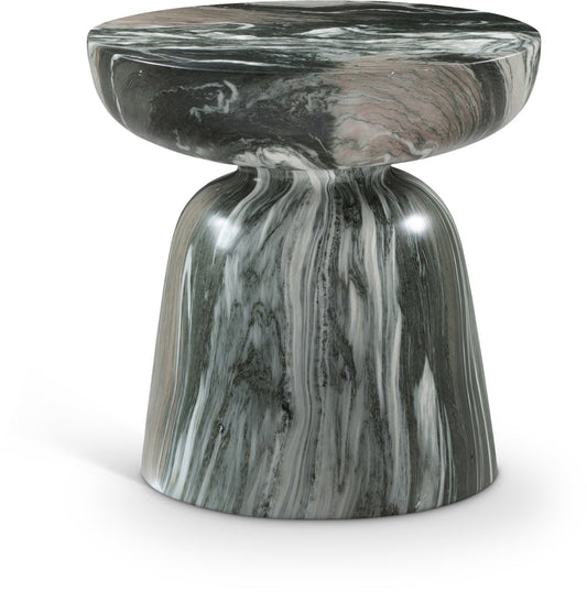 Avellino Marble Finish Indoor / Outdoor Concrete End Table - Green