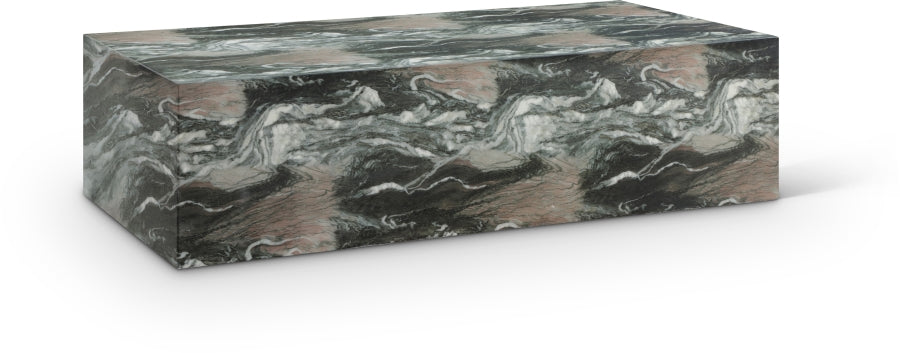 Piazza Marble Finish Indoor/Outdoor Concrete Coffee Table - Green