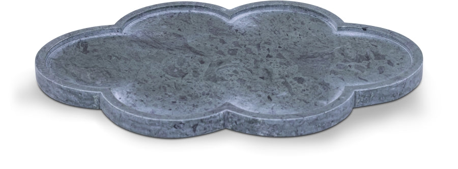 Rimini Genuine Marble Clover Shaped Tray - Green