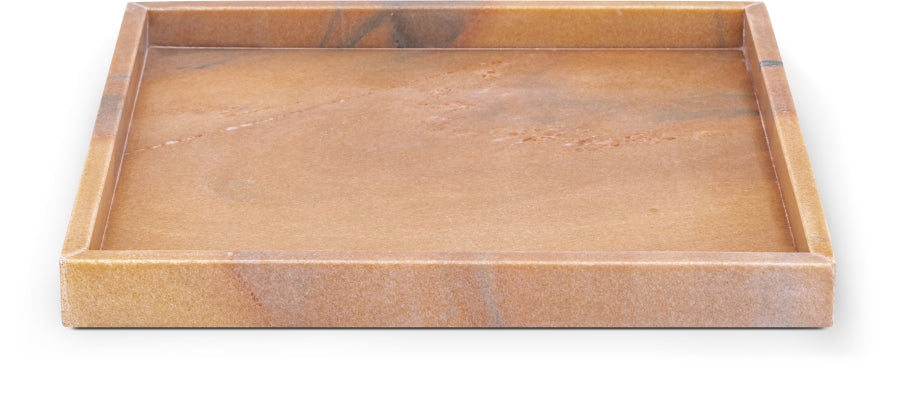 Barletta Genuine Marble Square Tray - Pink
