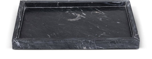 Barletta Genuine Marble Rectangle Tray - Black