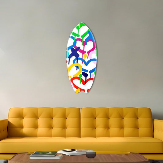 Corey Paige - Rainbow Electric Love Skimboard