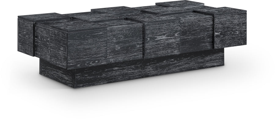Anzio Oak Veneer Coffee Table - Black