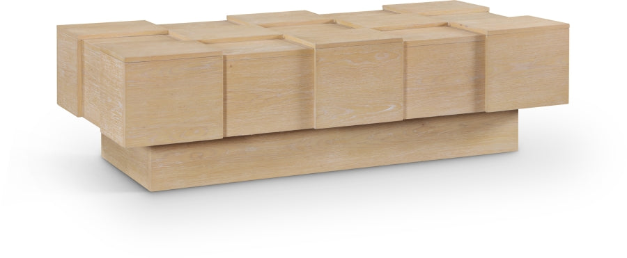 Anzio Oak Veneer Coffee Table - Natural