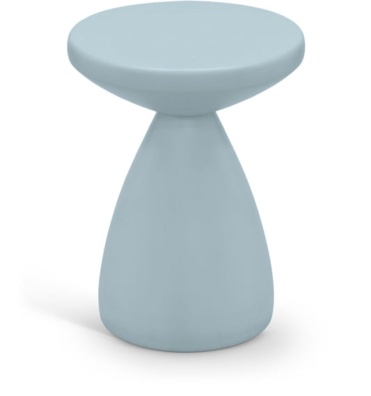 Anika Iron End Table - Light Blue