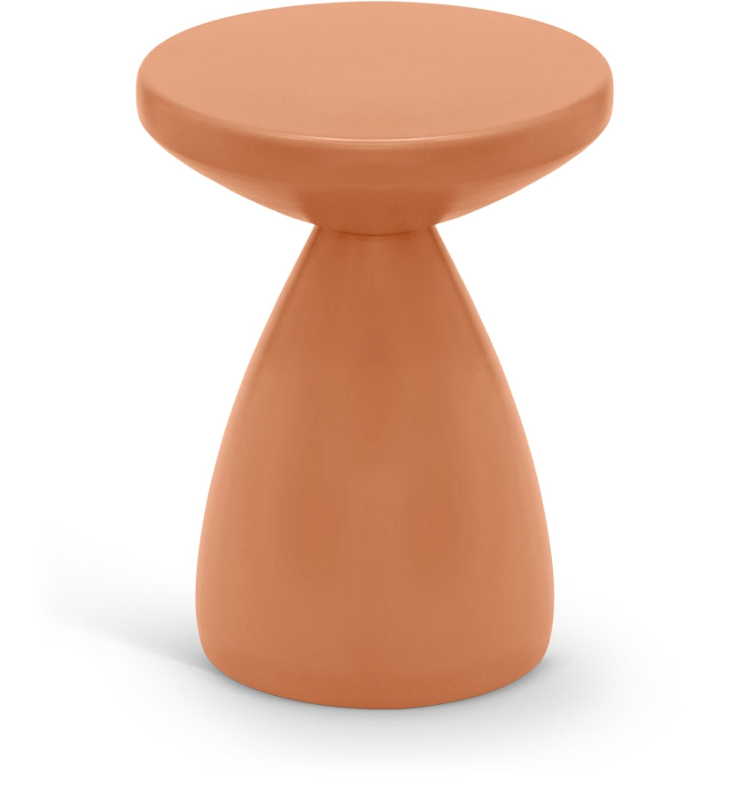 Anika Iron End Table - Salmon