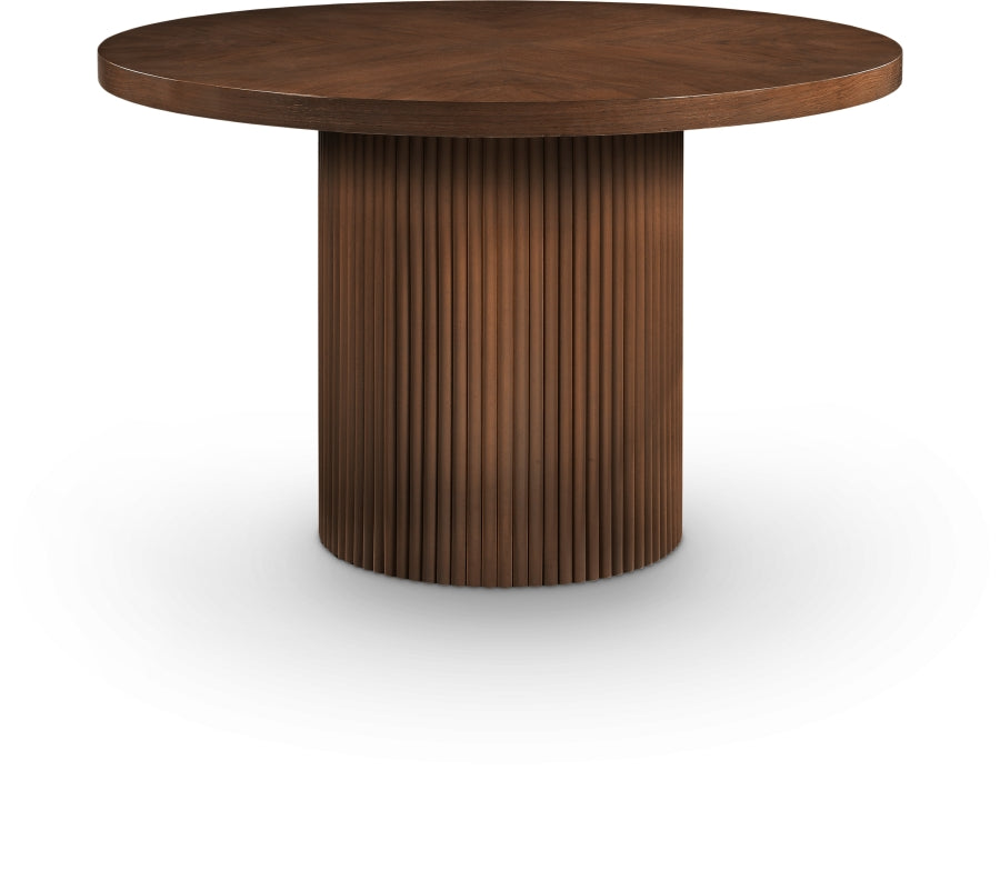 Belinda 48" Solid Wood And Oak Veneer Dining Table - Brown