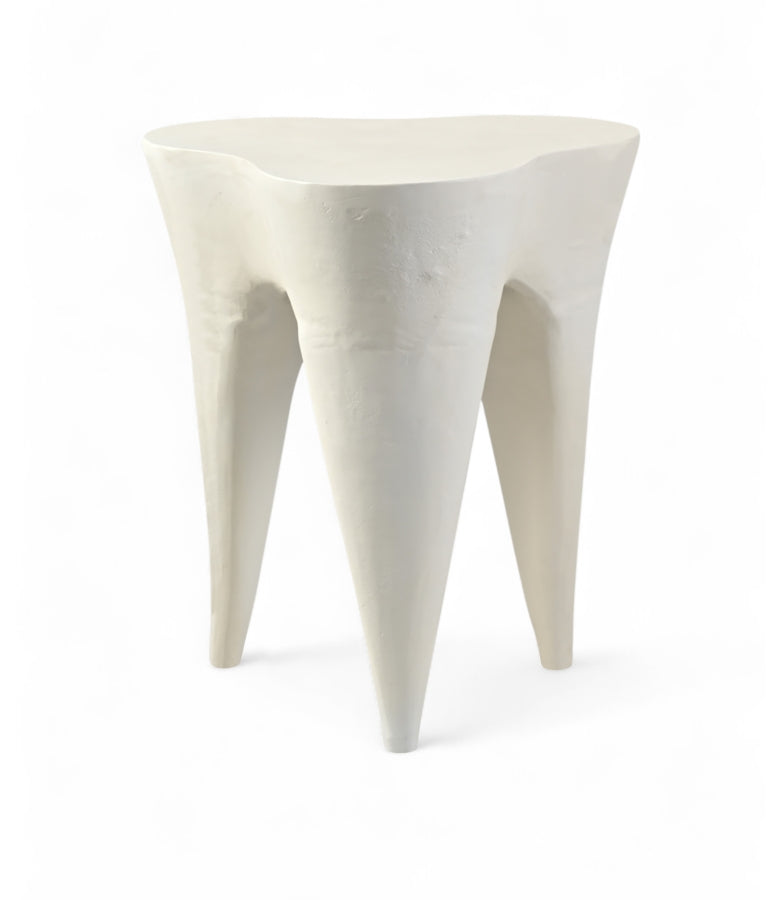 Bourges Aluminium End Table - Cream