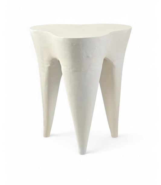 Bourges Aluminium End Table - Cream