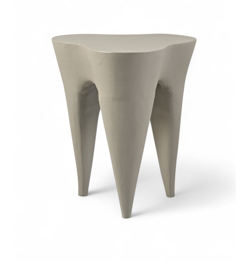 Bourges Aluminium End Table - Taupe