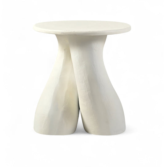 Talence Aluminium End Table - Cream