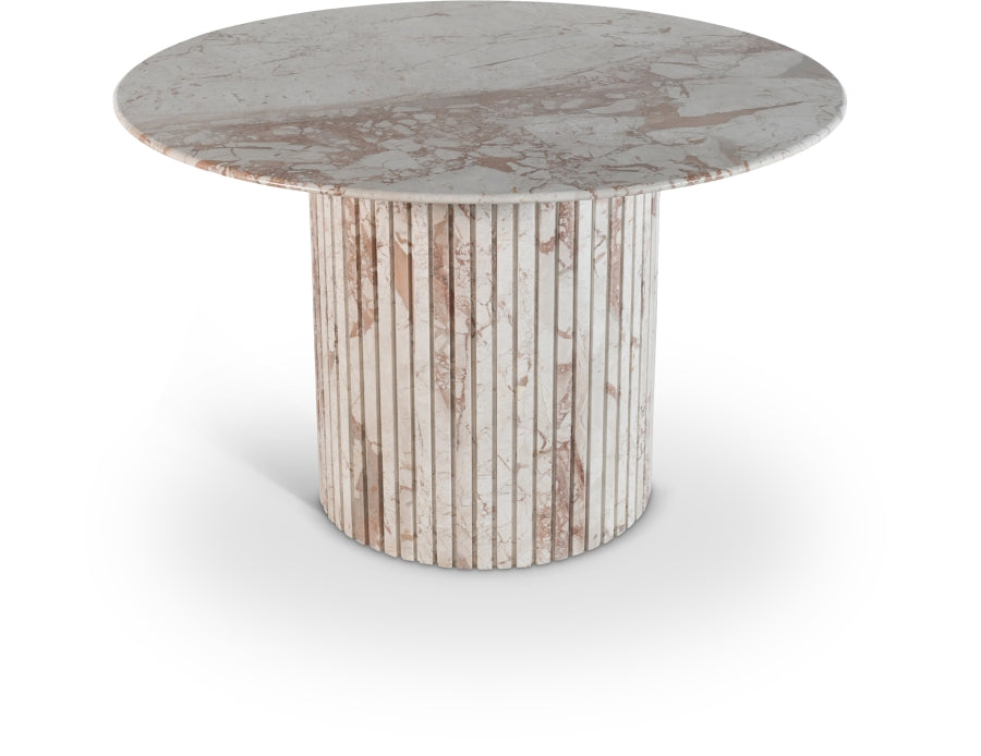 Genoa 48" Marble Dining Table - Breccia
