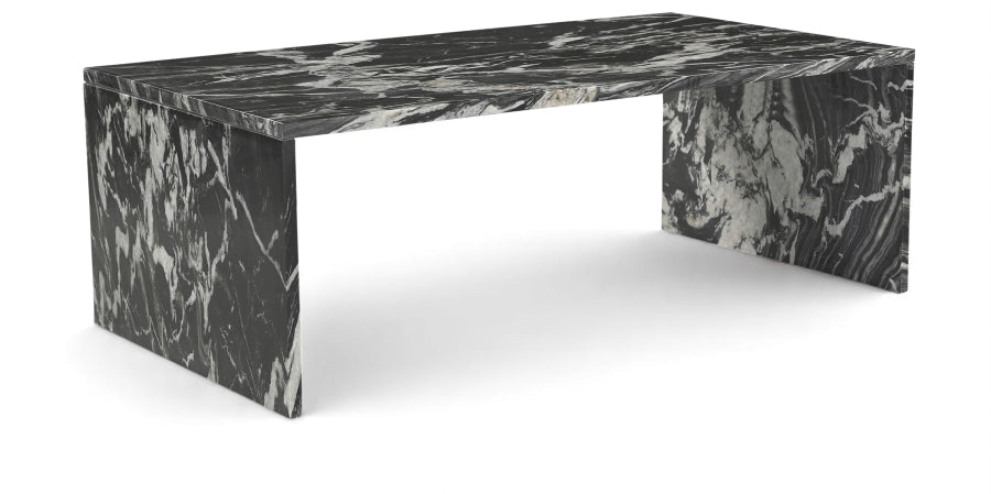 Vernazza Genuine Marble Coffee Table - Black