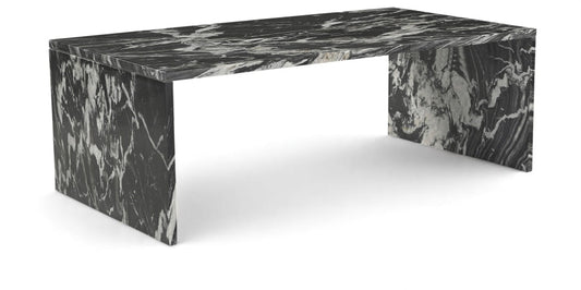 Vernazza Genuine Marble Coffee Table - Black