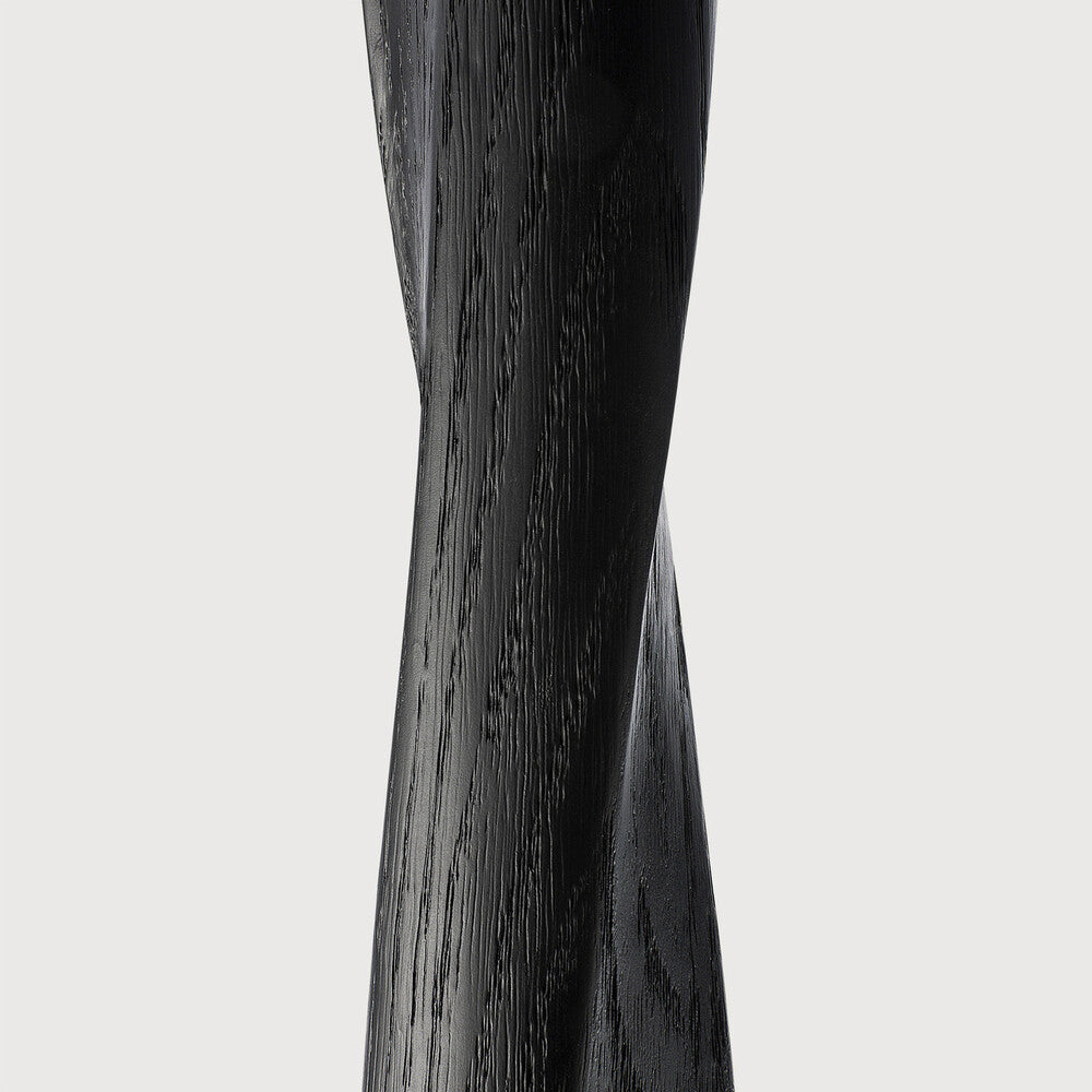 Oak Black Torsion Dining Table