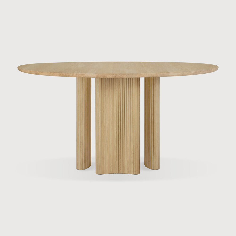 Round Oak Roller Max Dining Table