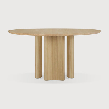 Round Oak Roller Max Dining Table