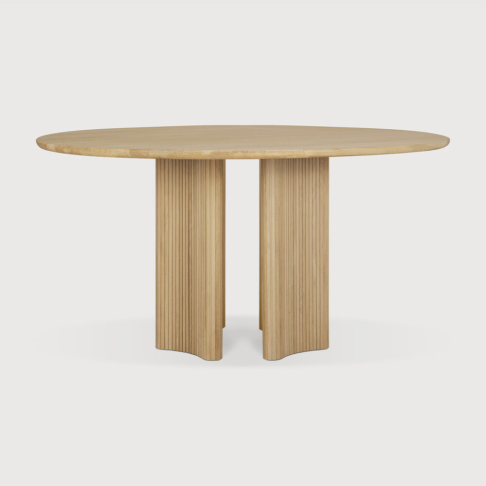 Round Oak Roller Max Dining Table