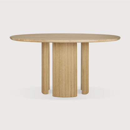 Round Oak Roller Max Dining Table