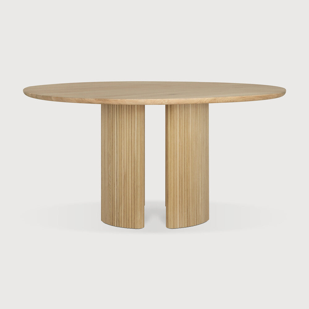 Round Oak Roller Max Dining Table