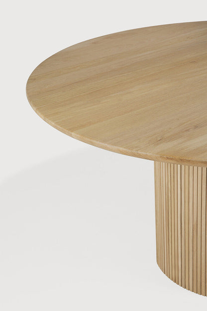 Round Oak Roller Max Dining Table