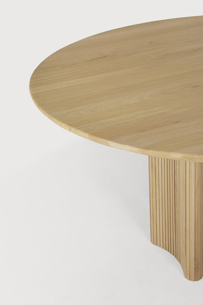 Round Oak Roller Max Dining Table