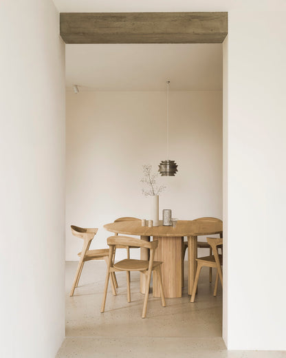 Round Oak Roller Max Dining Table