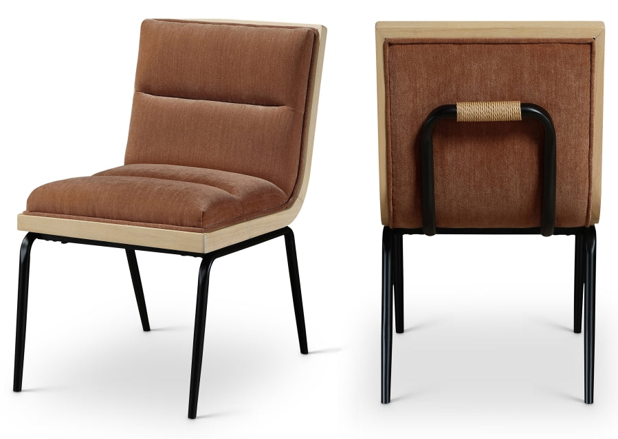 Viceroy Fabric Upholstered Dining Chair - Cognac