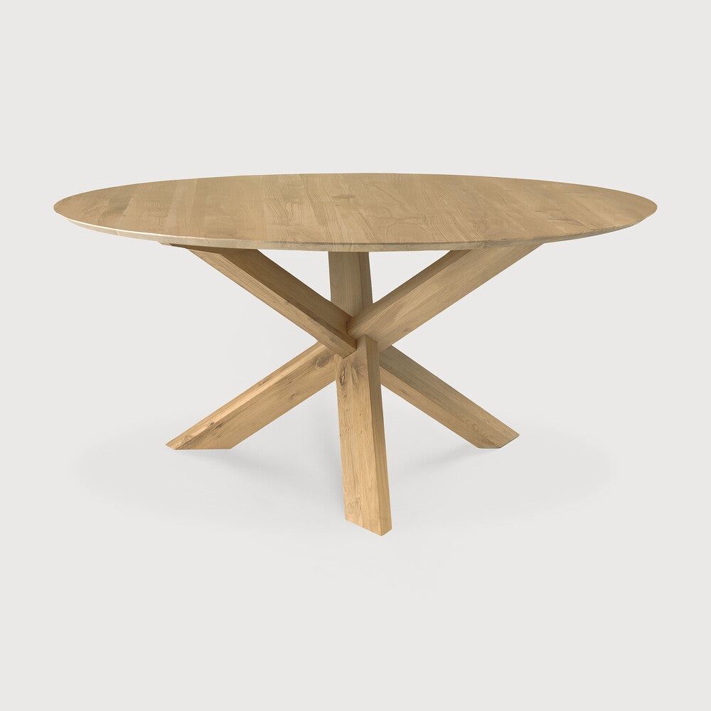 Oak Circle Dining Table
