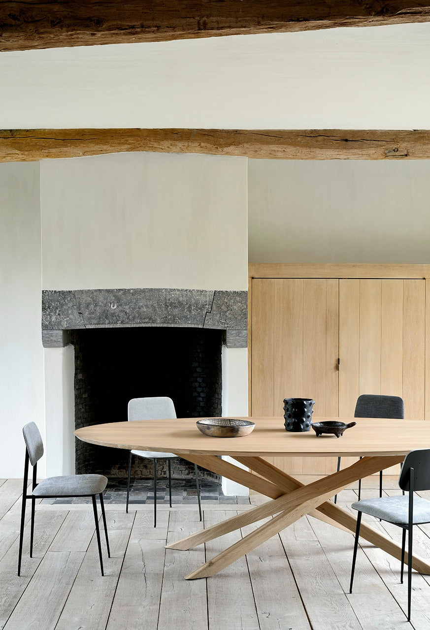 Oval Natural Mikado Dining Table