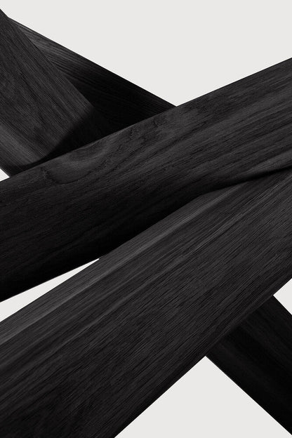 105" Oak Black Mikado Dining Table