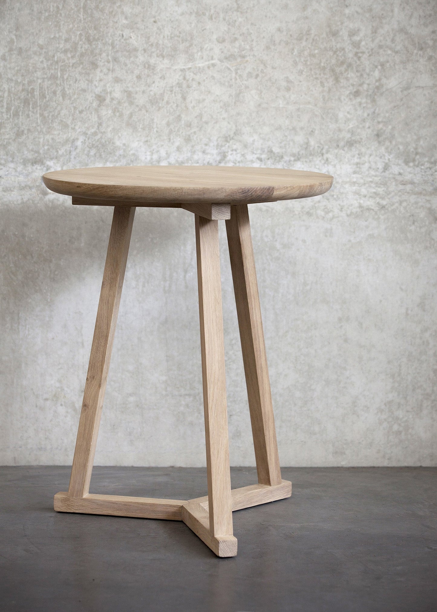 Oak Tripod Side Table