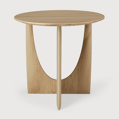Natural Geometric Side Table