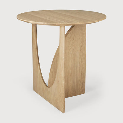 Natural Geometric Side Table