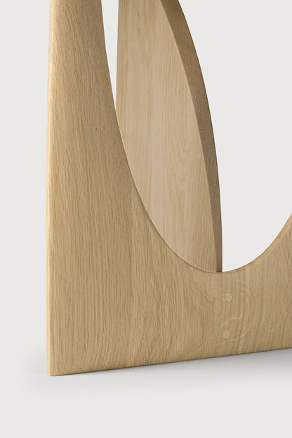 Natural Geometric Side Table