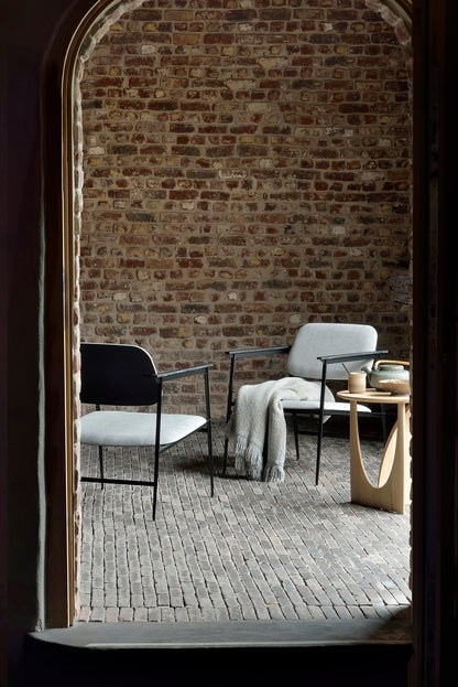 Natural Geometric Side Table