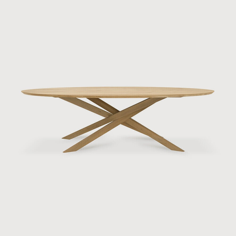 Round Natural Mikado Dining Table