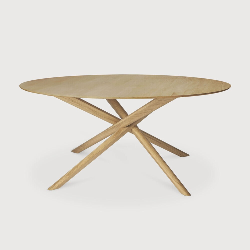Round Natural Mikado Dining Table