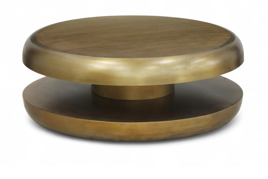 Jamison Iron Coffee Table - Gold