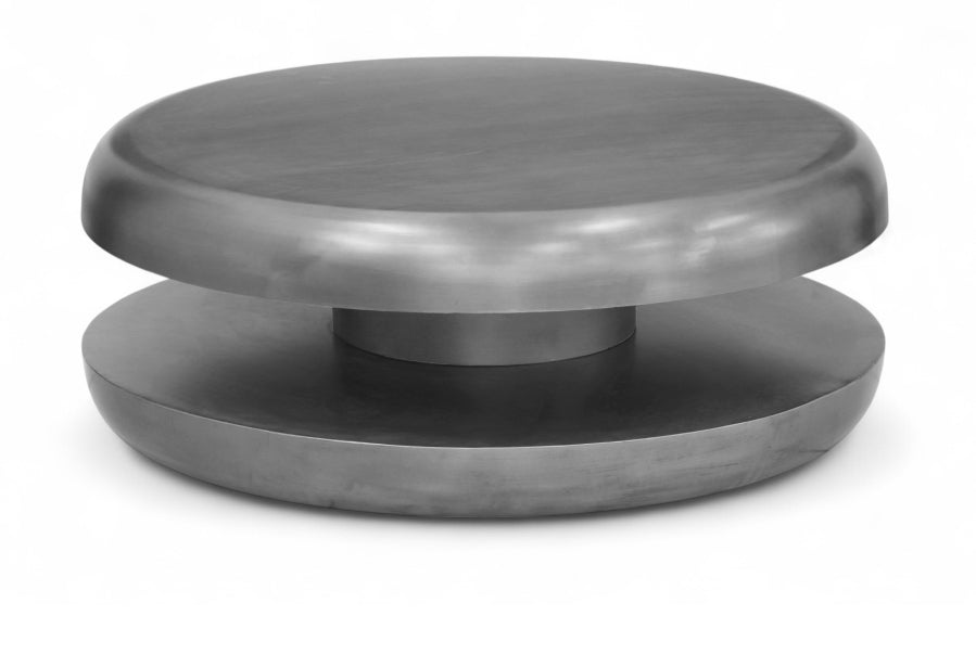 Jamison Iron Coffee Table - Silver